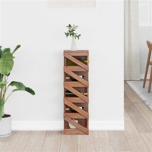 Grote foto vidaxl rek bruin 24 x 14 x 80 cm massief mahoniehout huis en inrichting woningdecoratie