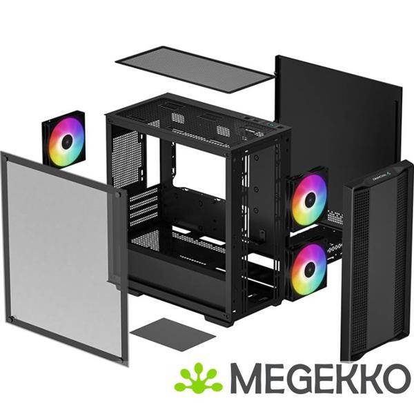 Grote foto deepcool cc360 argb computers en software behuizingen en kasten