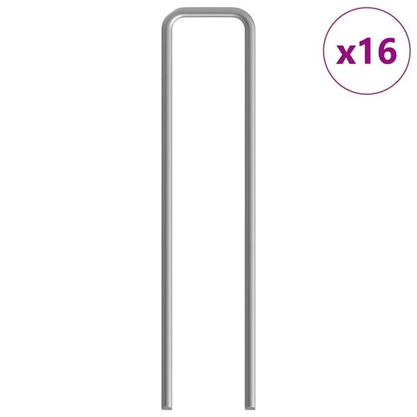 Grote foto vidaxl konijnenkooi zilver 400 x 100 x 210 cm gegalvaniseerd staal dieren en toebehoren hokken en kooien