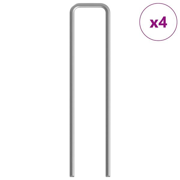 Grote foto vidaxl konijnenkooi zilver 100 x 100 x 210 cm gegalvaniseerd staal dieren en toebehoren hokken en kooien