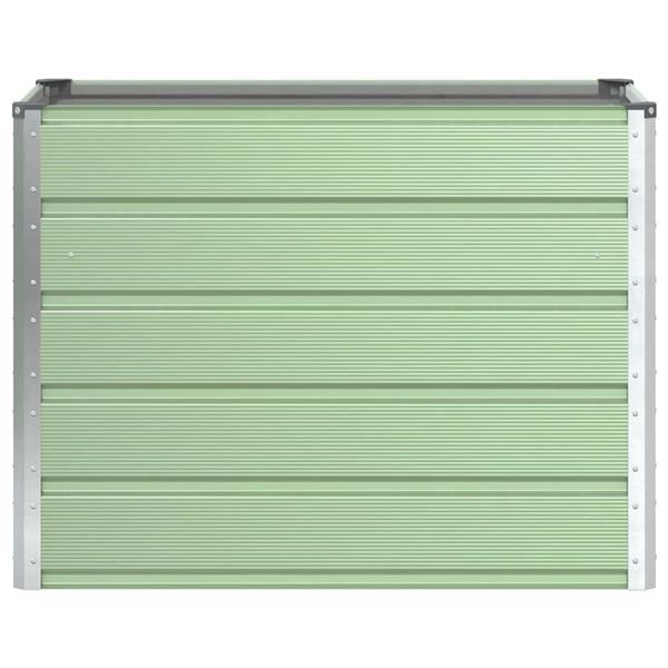 Grote foto vidaxl plantenbak pastelgroen 480 x 50 x 45 cm gegalvaniseerd staal tuin en terras overige tuin en terras