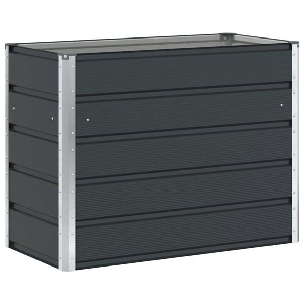 Grote foto vidaxl plantenbak antraciet 480 x 50 x 45 cm gegalvaniseerd staal tuin en terras overige tuin en terras