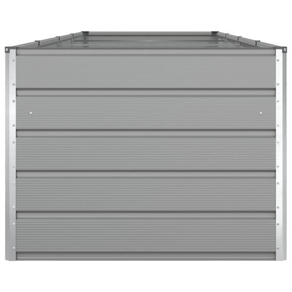 Grote foto vidaxl plantenbak lichtgrijs 195 x 100 x 45 cm gegalvaniseerd staal tuin en terras overige tuin en terras