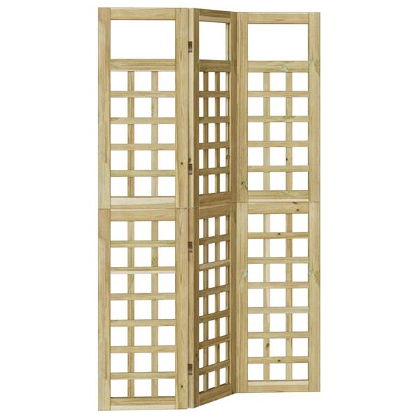 Grote foto vidaxl privacyscherm honingbruin 121 x 180 cm massief vurenhout huis en inrichting overige huis en inrichting