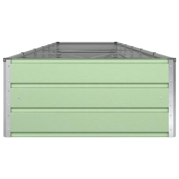 Grote foto vidaxl plantenbak pastelgroen 195 x 100 x 45 cm gegalvaniseerd staal tuin en terras overige tuin en terras