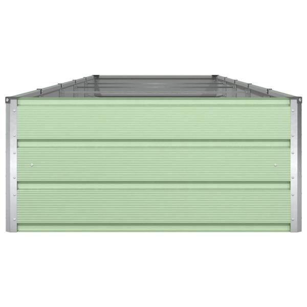 Grote foto vidaxl plantenbak pastelgroen 195 x 100 x 45 cm gegalvaniseerd staal tuin en terras overige tuin en terras