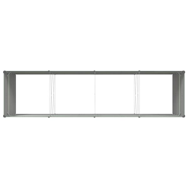 Grote foto vidaxl plantenbak pastelgroen 195 x 100 x 45 cm gegalvaniseerd staal tuin en terras overige tuin en terras