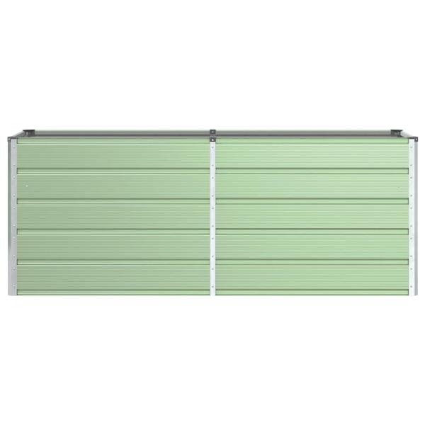 Grote foto vidaxl plantenbak pastelgroen 480 x 50 x 45 cm gegalvaniseerd staal tuin en terras overige tuin en terras