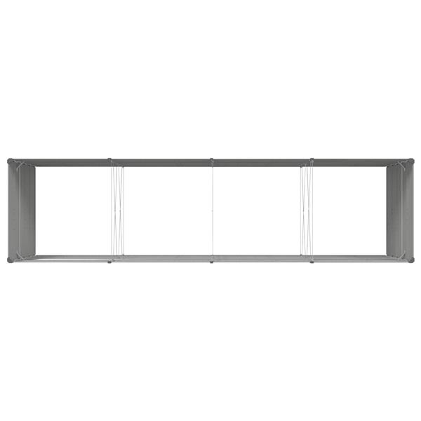 Grote foto vidaxl plantenbak lichtgrijs 195 x 100 x 45 cm gegalvaniseerd staal tuin en terras overige tuin en terras