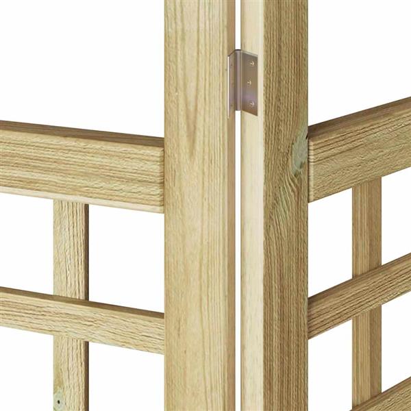 Grote foto vidaxl privacyscherm honingbruin 121 x 180 cm massief vurenhout huis en inrichting overige huis en inrichting