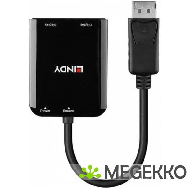 Grote foto lindy 38433 video kabel adapter displayport 2 x hdmi computers en software overige computers en software