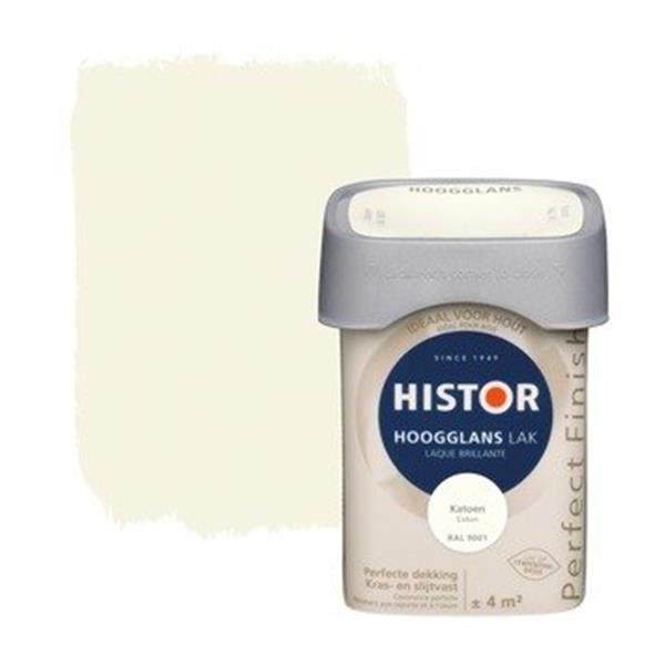 Grote foto histor perfect finish lak hoogglans katoen 250 ml doe het zelf en verbouw gereedschappen en machines