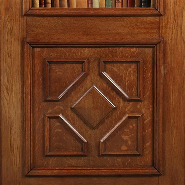 Grote foto boekenkast of bibliotheekkast met drie schuifdeuren en verstelbare planken no.362910 antiek en kunst stoelen en banken