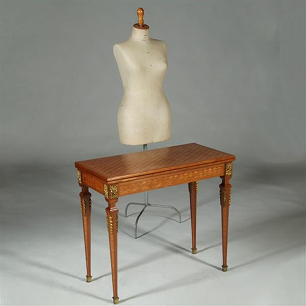 Grote foto franse marqueterie wandtafel te vergroten tot speeltafel ca 1875 notenhout no.362920 antiek en kunst stoelen en banken