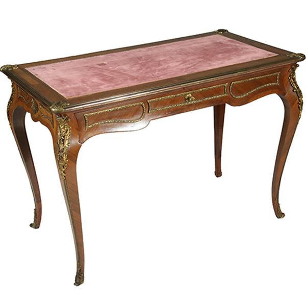 Grote foto bureau plat verguld brons en inlegwerk gesigneerd auguste chevrie gemerkt no.362915 antiek en kunst overige in antiek gebruiksvoorwerpen