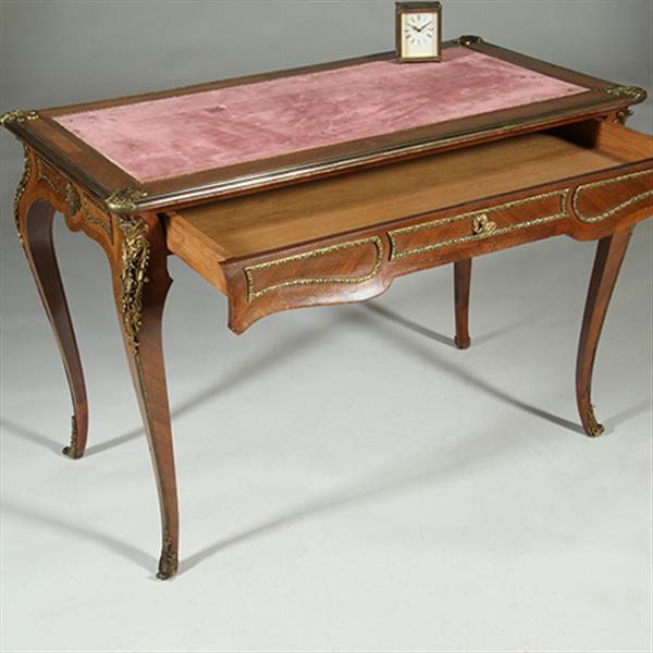 Grote foto bureau plat verguld brons en inlegwerk gesigneerd auguste chevrie gemerkt no.362915 antiek en kunst overige in antiek gebruiksvoorwerpen