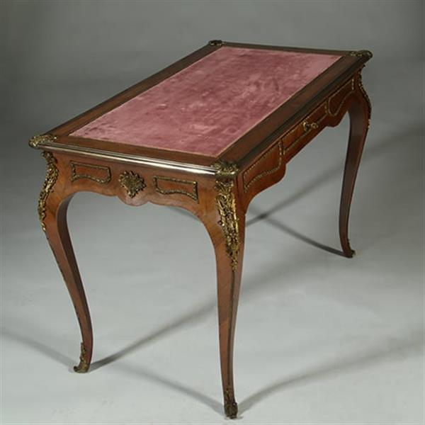 Grote foto bureau plat verguld brons en inlegwerk gesigneerd auguste chevrie gemerkt no.362915 antiek en kunst overige in antiek gebruiksvoorwerpen