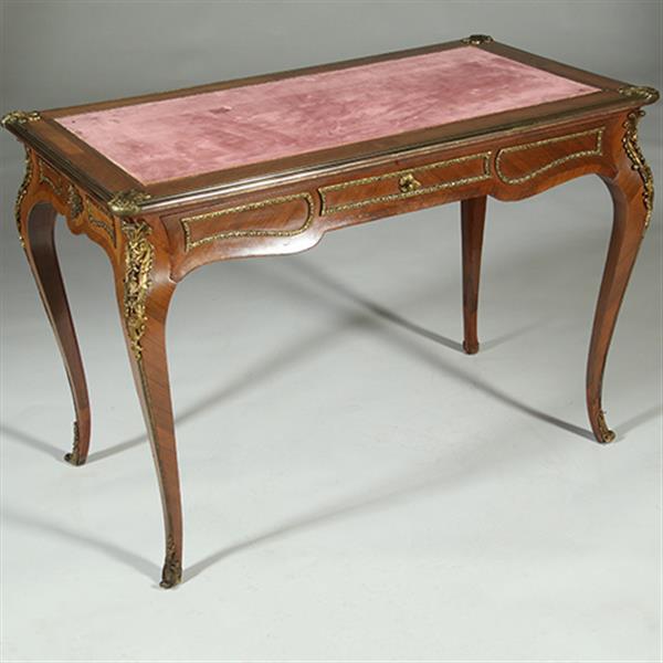 Grote foto bureau plat verguld brons en inlegwerk gesigneerd auguste chevrie gemerkt no.362915 antiek en kunst overige in antiek gebruiksvoorwerpen