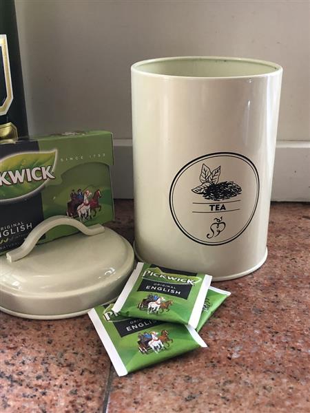 Grote foto mooi decoratief opbergblik voor tea huis en inrichting woningdecoratie