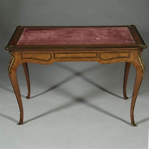 Grote foto bureau plat verguld brons en inlegwerk gesigneerd auguste chevrie gemerkt no.362915 antiek en kunst overige in antiek gebruiksvoorwerpen