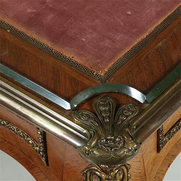 Grote foto bureau plat verguld brons en inlegwerk gesigneerd auguste chevrie gemerkt no.362915 antiek en kunst overige in antiek gebruiksvoorwerpen