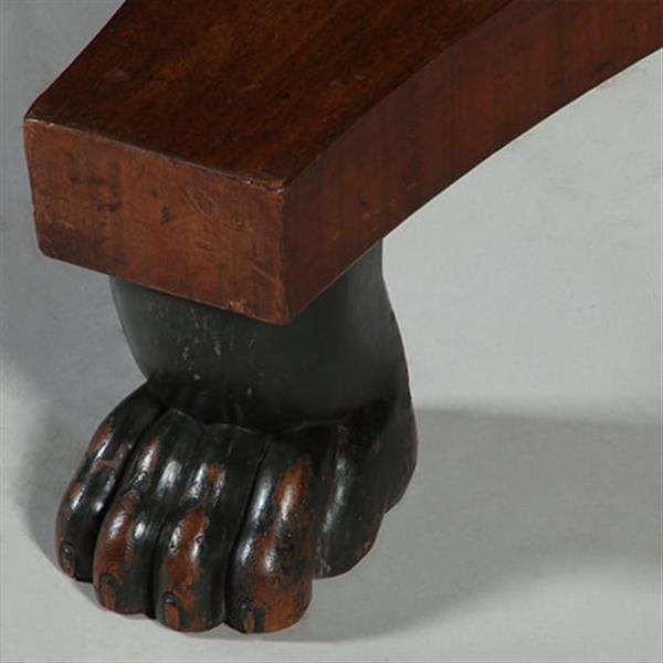 Grote foto grote empire gueridon of bijzettafel met geaderd marmer blad ca 1810 no.361815 antiek en kunst stoelen en banken