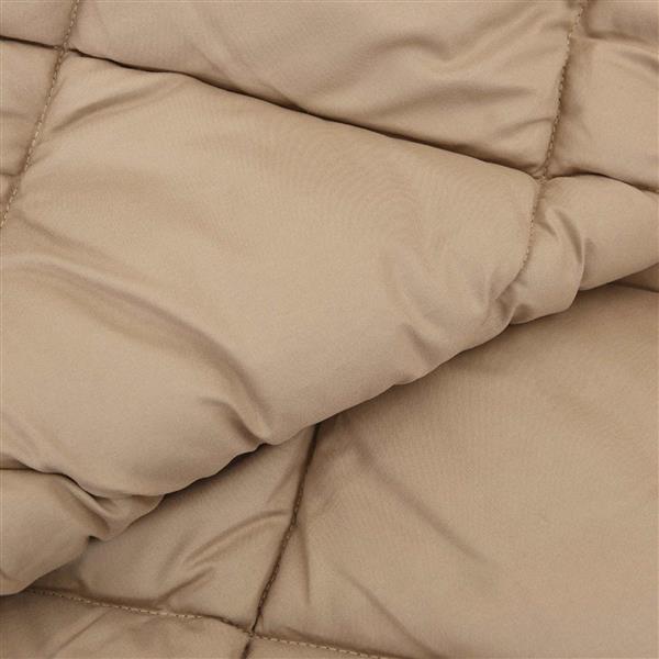 Grote foto vidaxl winter dekbed taupe 220 x 135 cm microfiber huis en inrichting bedden