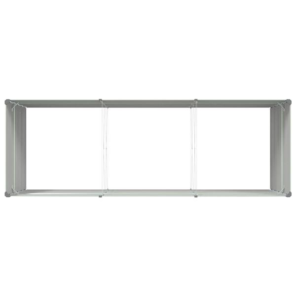 Grote foto vidaxl plantenbak pastelgroen 195 x 100 x 45 cm gegalvaniseerd staal tuin en terras overige tuin en terras