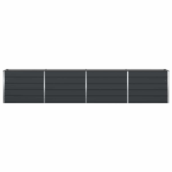 Grote foto vidaxl plantenbak antraciet 480 x 50 x 45 cm gegalvaniseerd staal tuin en terras overige tuin en terras