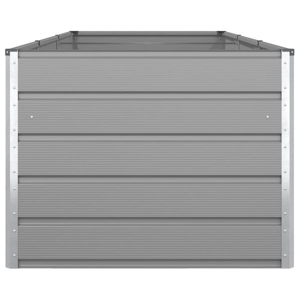 Grote foto vidaxl plantenbak lichtgrijs 195 x 100 x 45 cm gegalvaniseerd staal tuin en terras overige tuin en terras