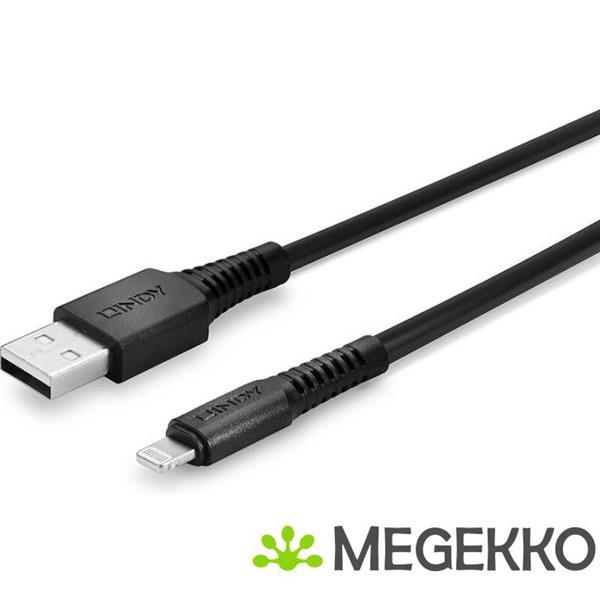 Grote foto lindy 31319 lightning kabel 0 5 m zwart computers en software overige computers en software