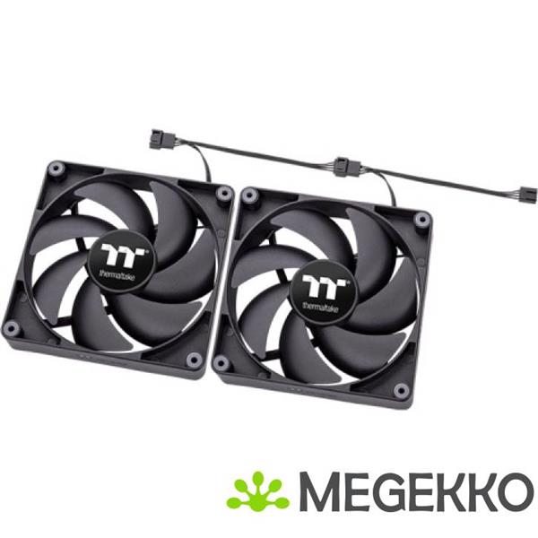 Grote foto thermaltake ct140 pc cooling fan computer behuizing luchtkoeler 14 cm zwart computers en software overige computers en software