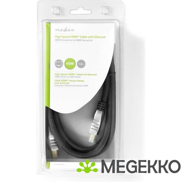Grote foto high speed hdmi cable ethernet hdmi connector hdmi connector 1.50 m anthracite computers en software overige computers en software