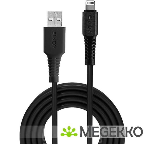 Grote foto lindy 31319 lightning kabel 0 5 m zwart computers en software overige computers en software