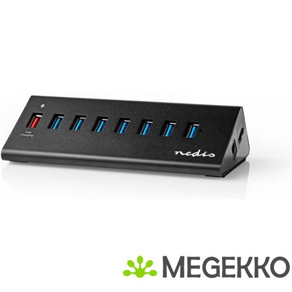 Grote foto nedis usb hub 8 poorts usb 3.0 met externe voeding qc3.0 oplaadpoort computers en software overige computers en software