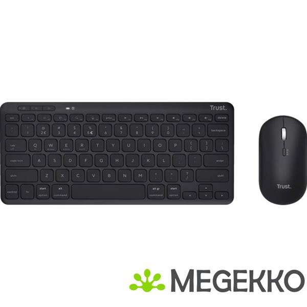 Grote foto trust lyra draadloos multi connect toetsenbord en muis zwart computers en software overige computers en software