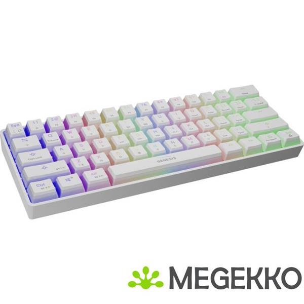 Grote foto genesis nkg 1845 thor 660 toetsenbord draadloos wit computers en software toetsenborden