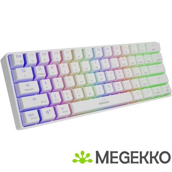 Grote foto genesis nkg 1845 thor 660 toetsenbord draadloos wit computers en software toetsenborden