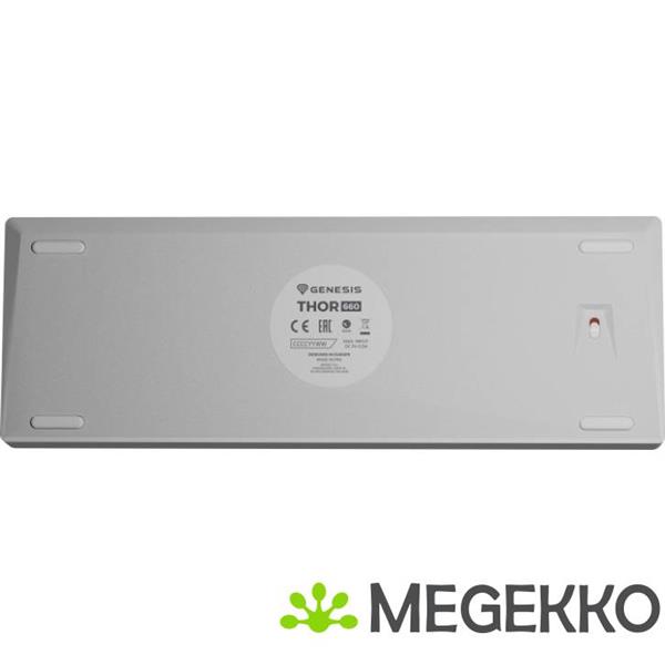 Grote foto genesis nkg 1845 thor 660 toetsenbord draadloos wit computers en software toetsenborden