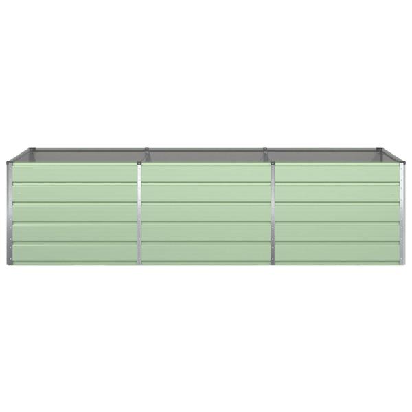 Grote foto vidaxl plantenbak pastelgroen 195 x 100 x 45 cm gegalvaniseerd staal tuin en terras overige tuin en terras