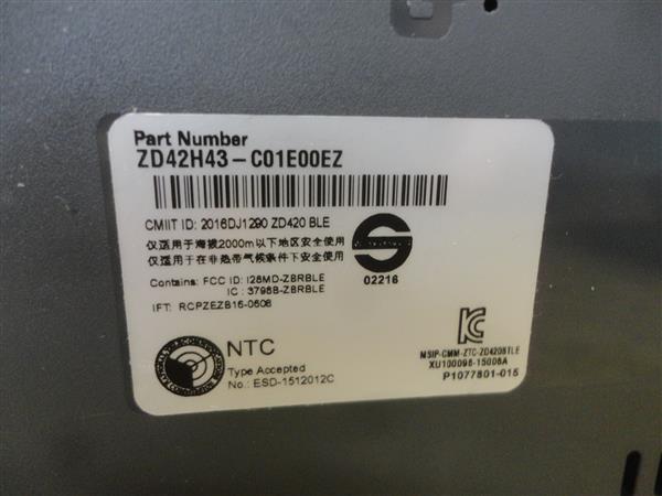 Grote foto zebra zd420 thermal transfer printer cartridge 300dpi usb ethernet bluetooth computers en software printers