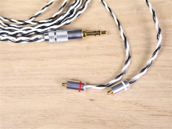 Grote foto crystal cable portable duet headphone cable 3.5mm trs 2x mmcx 1 2 metre audio tv en foto onderdelen en accessoires