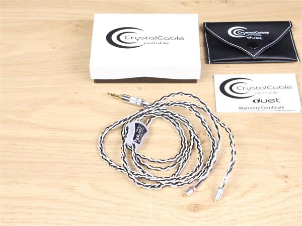 Grote foto crystal cable portable double duet headphone cable 3.5mm trs 2x mmcx 1 2 metre audio tv en foto onderdelen en accessoires