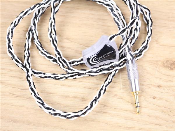 Grote foto crystal cable portable double duet headphone cable 3.5mm trs 2x mmcx 1 2 metre audio tv en foto onderdelen en accessoires
