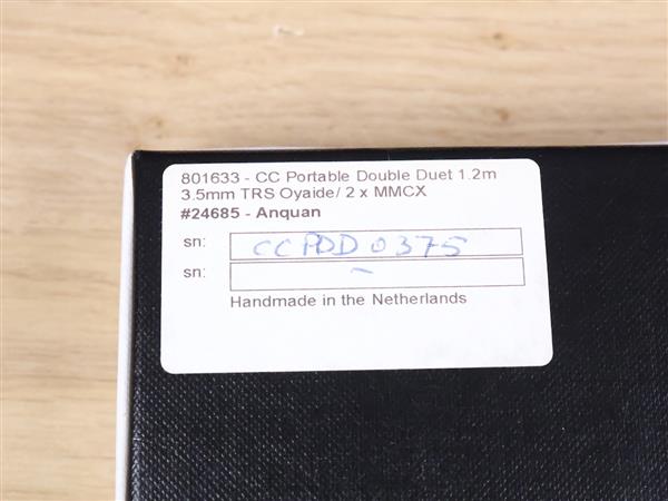 Grote foto crystal cable portable double duet headphone cable 3.5mm trs 2x mmcx 1 2 metre audio tv en foto onderdelen en accessoires