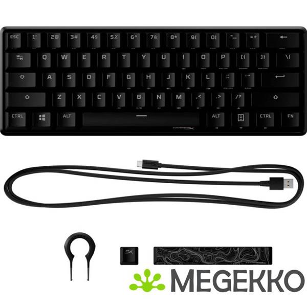 Grote foto hyperx alloy origins 60 zwart draadloos red toetsenbord computers en software toetsenborden