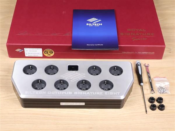 Grote foto siltech octopus signature eight agau g9 silver gold high end audio power distributor audio tv en foto onderdelen en accessoires
