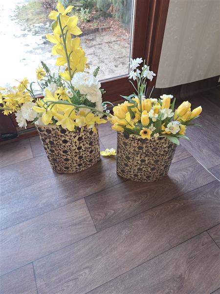 Grote foto 2 vintage stenen vazen huis en inrichting woningdecoratie