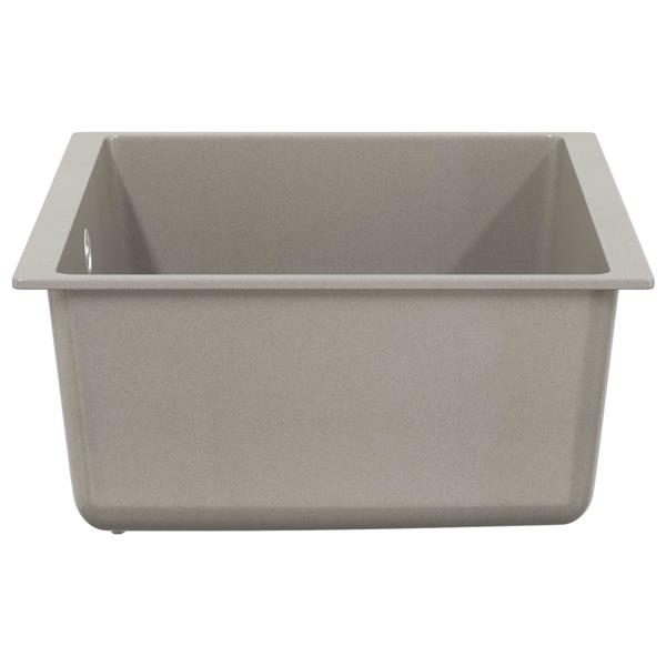 Grote foto vidaxl wasbak grijs 530 x 460 mm 80 kwarts en 20 hars huis en inrichting keukens