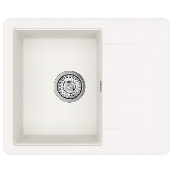 Grote foto vidaxl wasbak wit 560 x 460 mm 80 kwarts en 20 hars huis en inrichting keukens